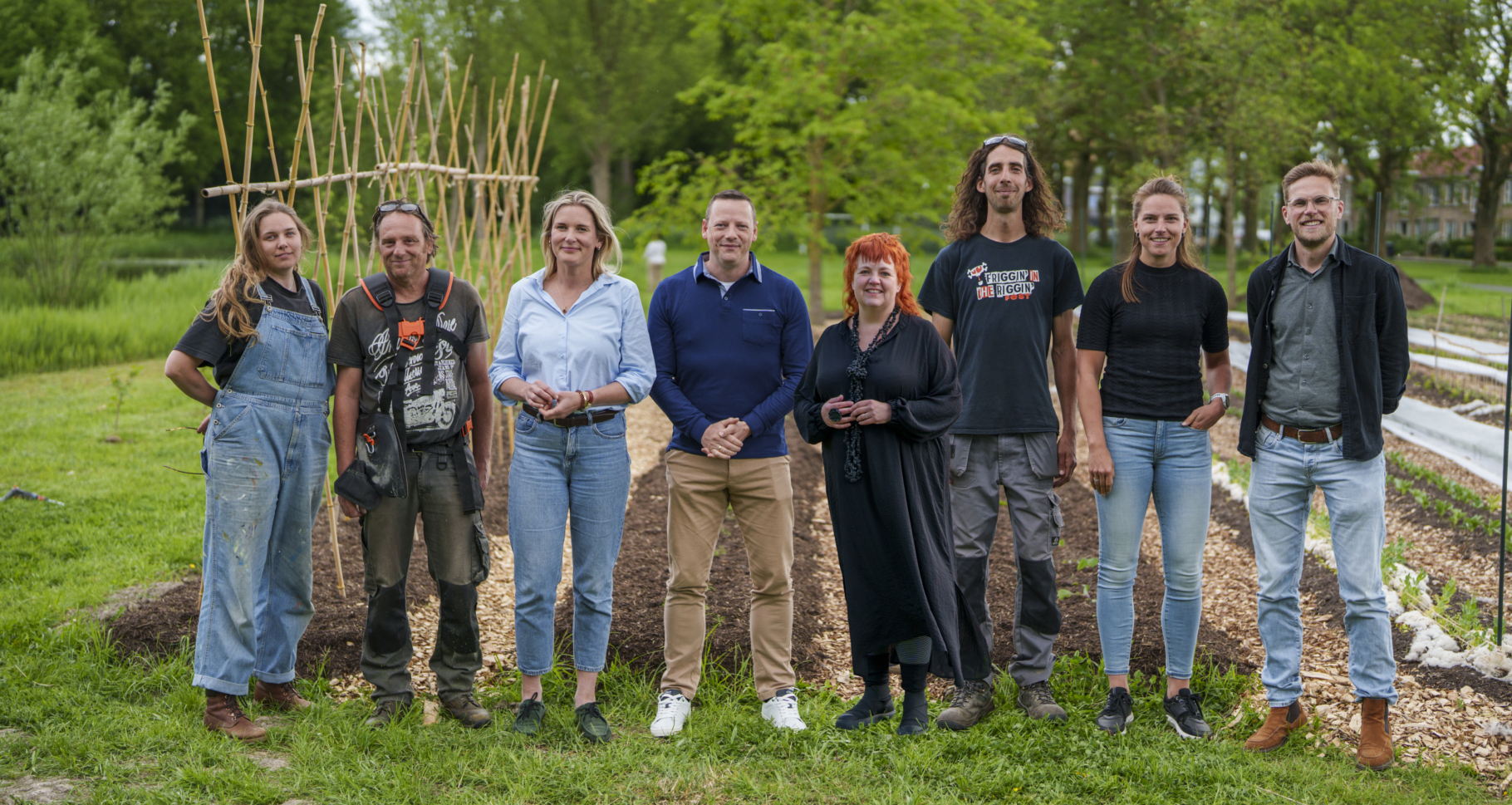 Het team achter de sociale voedseltuinen